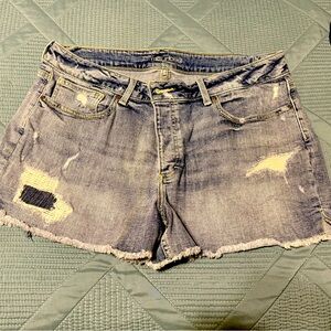 Maurice’s Distressed Button Denim Shorts